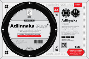Adlinnaka Family: A Minimal Display Font for Web Design