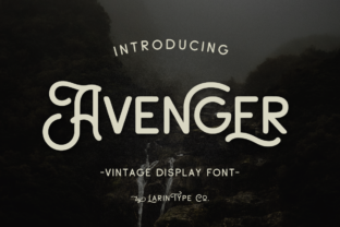 Avenger: A Bold Vintage Display Font for Editorial Design