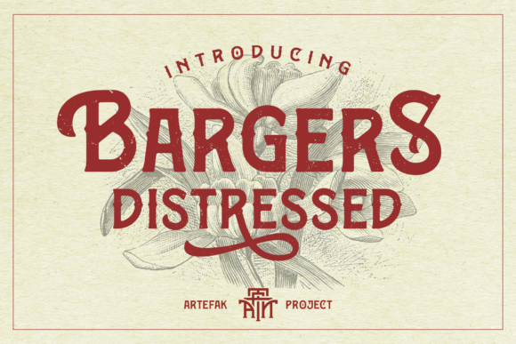 Bargers Distressed: A Vintage Display Font for Makers