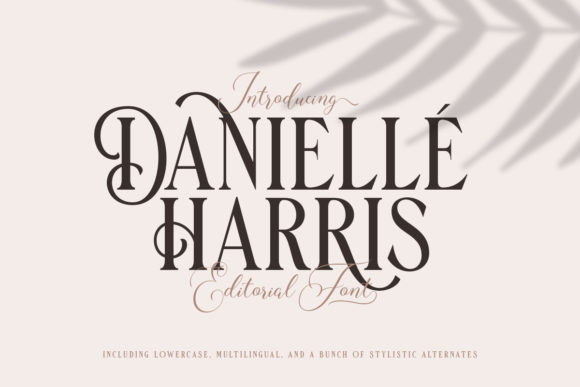 Danielle Harris: A Romantic Display Font for Makers