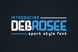 DEBROSEE: A Modern Display Font for Masculine Branding