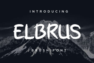 Elbrus: The Modern Brush Font for Bold Display