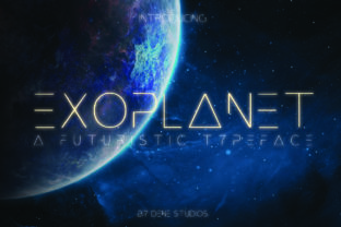 Exoplanet: A Futuristic Display Font for Bold Branding