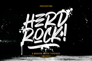 Herdrock Brush Font for Crafters