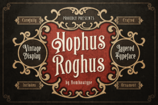 Hophus Roghus: The Vintage Display Font for Spooky Campaigns
