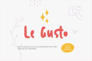 Le Gusto: A Playful Display Font for Modern Brands