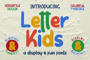 Letter Kids Typeface for Playful Product Design