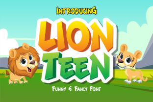 Lion Teen: A Playful Display Font for Viral Campaigns