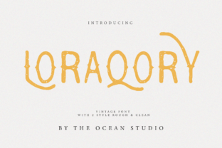 Loraqory: A Sweet Display Font for Modern Makers