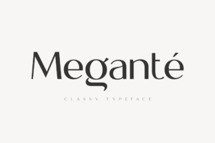 Megante: A Classy Display Font for Modern Crafters