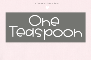 One Teaspoon: A Whimsical Display Font for Editorial Design