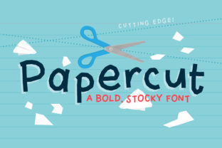 Papercut: A Bold Display Font for Handmade Brands