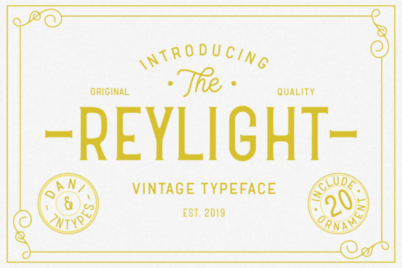 Reylight: A Clean Display Font for Modern Editorial Design