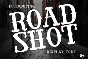 Road Shot: A Vintage Western Display Font for Bold Editorial Design