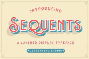 Sequents: A Layered Display Font for Polished Branding