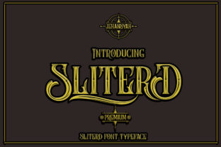 SliterD: A Bold Vintage Display Font for Editorial Design