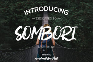 Sombori: A Display Script Font for Makers