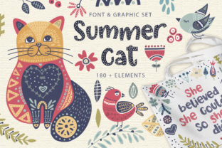 Summer Cat: A Scandinavian Display Font for Editorial Design