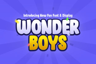 Wonder Boys Font: Whimsical Display Type for Crafters